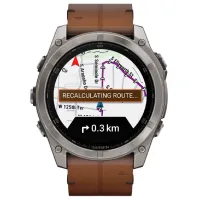 Ceas inteligent Garmin Fenix 8 1.4"/ 51 mm/ Titanium - Chestnut/ 010-02905-40 photo 3