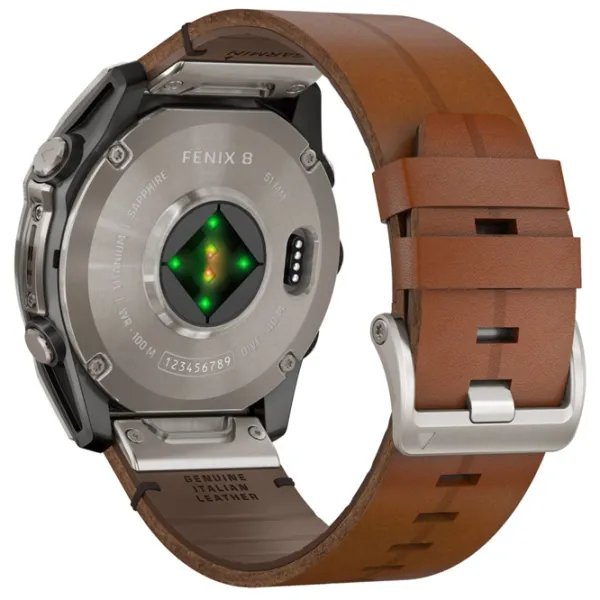 Умные часы Garmin Fenix 8 1.4"/ 51 мм/ Титан - Каштан/ 010-02905-40 photo 6