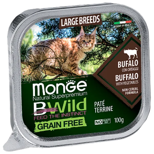 Корм для кошек влажный Monge Bwild M01285 0.1 кг / Телятина, овощи photo 1 Корм для кошек влажный Monge Bwild M01285 0.1 кг / Телятина, овощи photo 1