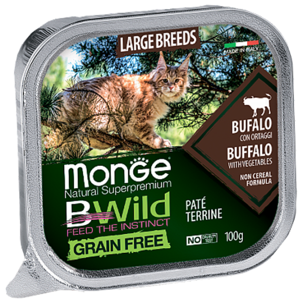 Корм для кошек влажный Monge Bwild M01285 0.1 кг / Телятина, овощи photo 1 Корм для кошек влажный Monge Bwild M01285 0.1 кг / Телятина, овощи photo 1