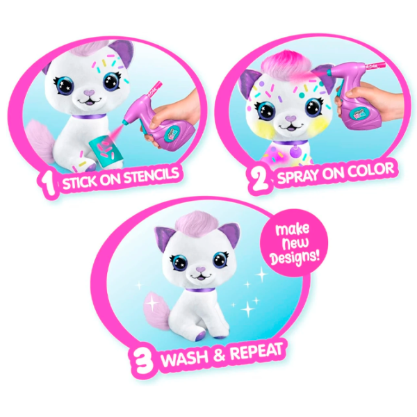 Интерактивная игрушка Canal Toys Airbrush Plush Kitty 272CL 6+/ Разноцветный Разноцветный photo 5