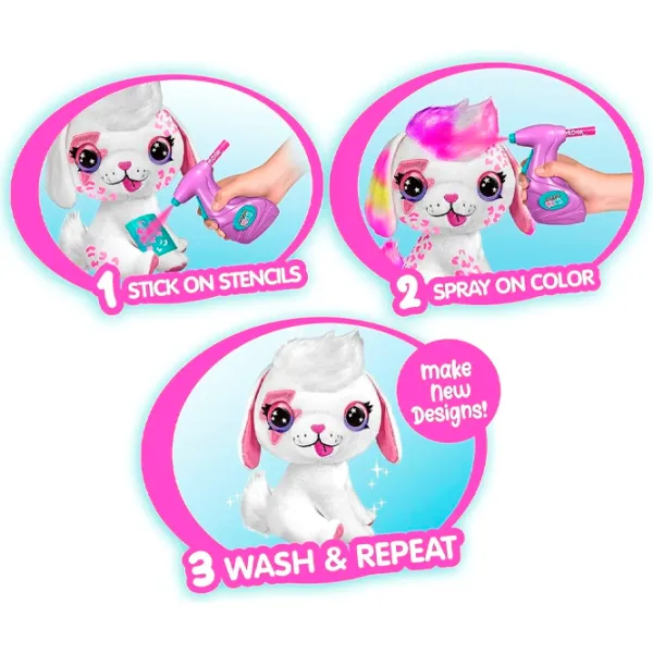 Jucărie interactivă Canal Toys Airbrush Plush Puppy 249CL 6+/ Multicolor Multicolor photo 6 Jucărie interactivă Canal Toys Airbrush Plush Puppy 249CL 6+/ Multicolor Multicolor photo 6