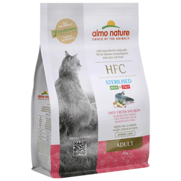 Корм для кошек сухой Almo Nature HFC 9111 0.3 кг/ Лосось photo 1 Корм для кошек сухой Almo Nature HFC 9111 0.3 кг/ Лосось photo 1