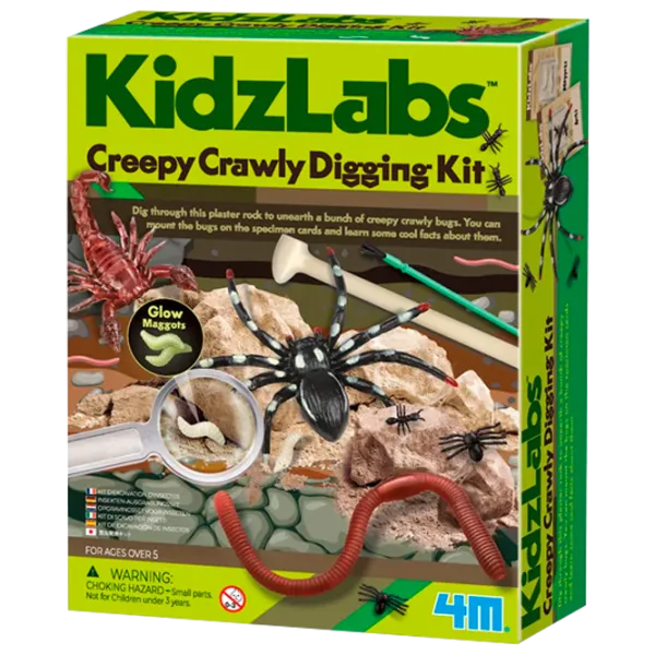 Set de creație 4M KidzLabs Creepy Crawly Digging Kit 00-03397 5+/ Multicolor Multicolor photo 1