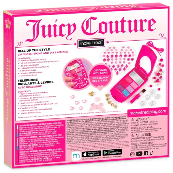 Креативный набор Make It Real Juicy Couture Dial Up the Style Lip Gloss Phone 4473M 6+/ Разноцветный Разноцветный photo 3