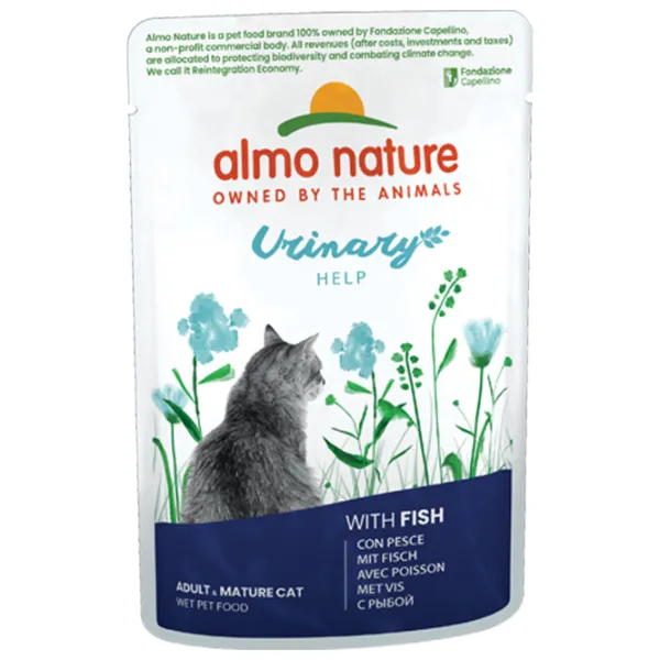 Корм для кошек влажный Almo Nature Urinary Help 5296 0.07 кг/ Рыба photo 1 Корм для кошек влажный Almo Nature Urinary Help 5296 0.07 кг/ Рыба photo 1