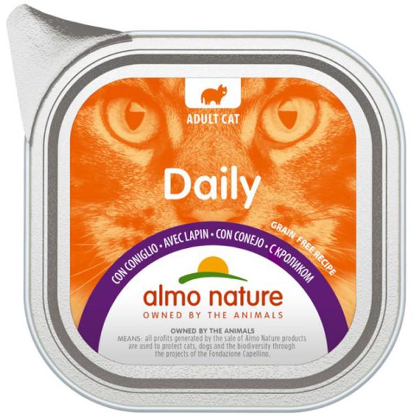 Корм для кошек влажный Almo Nature Daily 355 0.1 кг/ Кролик photo 1 Корм для кошек влажный Almo Nature Daily 355 0.1 кг/ Кролик photo 1