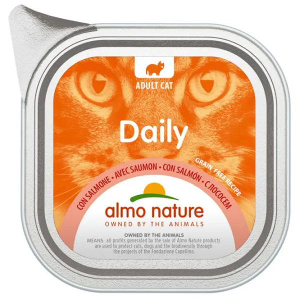 Корм для кошек влажный Almo Nature Daily 352 0.1 кг/ Лосось photo 1 Корм для кошек влажный Almo Nature Daily 352 0.1 кг/ Лосось photo 1