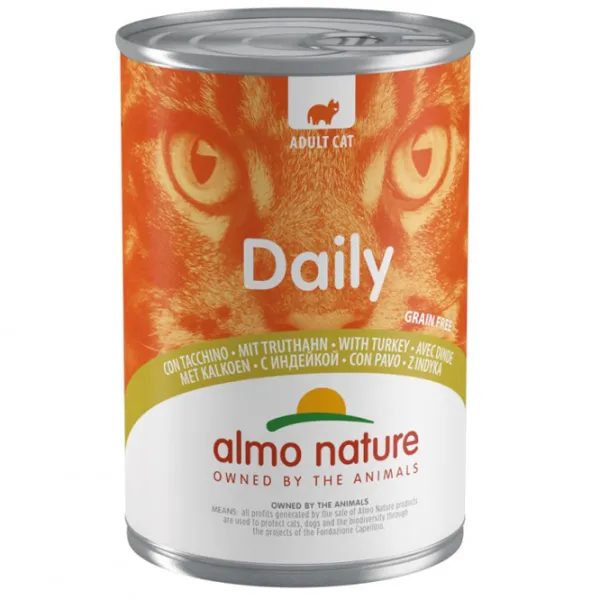 Корм для кошек влажный Almo Nature Daily 162 0.4 кг/ Индейка photo 1