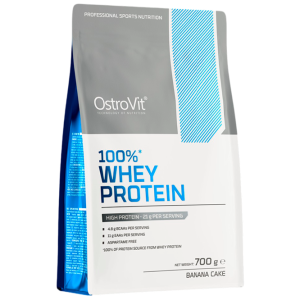 Протеин OstroVit 100% WHEY PROTEIN 700 г (5903933910826) порошок/ Банан photo 1