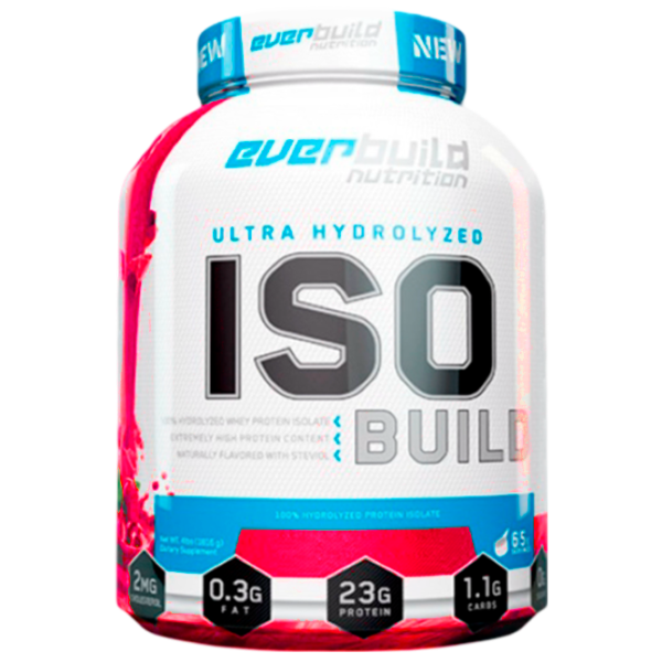 Proteină EverBuild Ultra Hydrolyzed ISO Build 2270 g (850010600543) praf/ Сăpșuni photo 1 Proteină EverBuild Ultra Hydrolyzed ISO Build 2270 g (850010600543) praf/ Сăpșuni photo 1