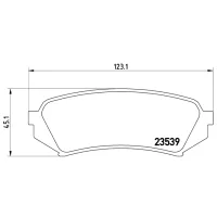 Plăcuțe de frână Brembo P 83 049 Spate photo 4