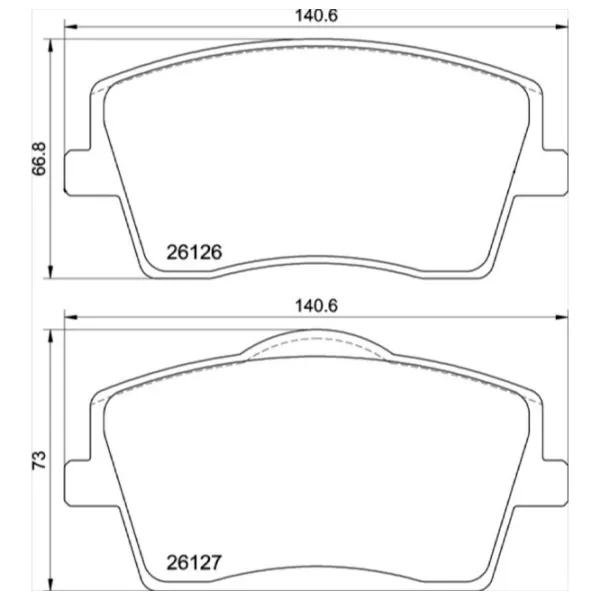 Тормозные колодки Brembo P 86 031 Передние photo 4 Тормозные колодки Brembo P 86 031 Передние photo 4