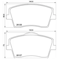 Plăcuțe de frână Brembo P 86 031 Față photo 4