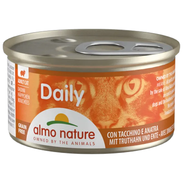 Корм для кошек влажный Almo Nature Daily 150 0.085 г/ Утка, индейка photo 1 Корм для кошек влажный Almo Nature Daily 150 0.085 г/ Утка, индейка photo 1