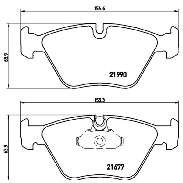 Plăcuțe de frână Brembo P 06 065 Față photo 4