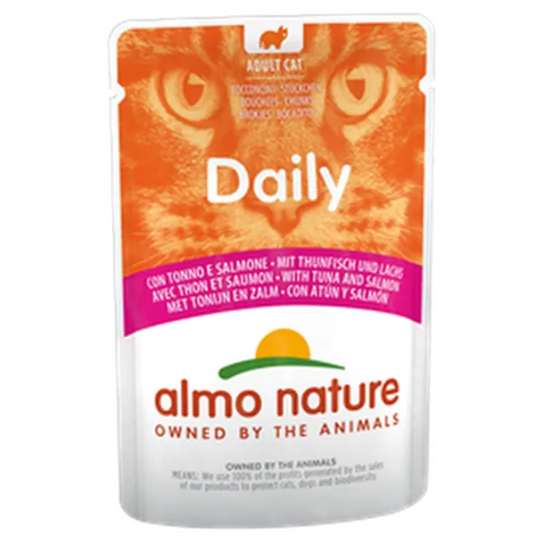 Корм для кошек влажный Almo Nature Daily 5274 0.07 кг/ Лосось, тунец photo 1 Корм для кошек влажный Almo Nature Daily 5274 0.07 кг/ Лосось, тунец photo 1