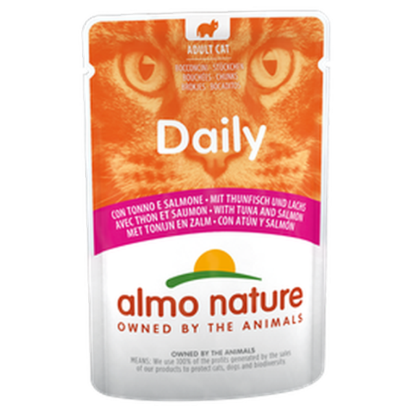 Корм для кошек влажный Almo Nature Daily 5274 0.07 кг/ Лосось, тунец photo 1 Корм для кошек влажный Almo Nature Daily 5274 0.07 кг/ Лосось, тунец photo 1