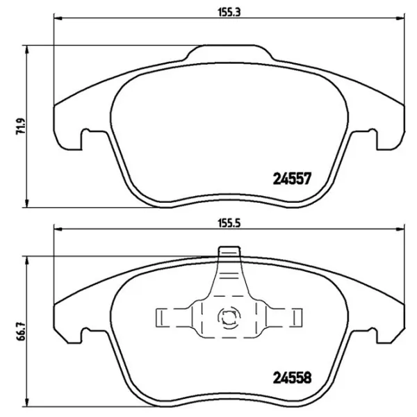 Тормозные колодки Brembo P 61 086 Передние photo 2