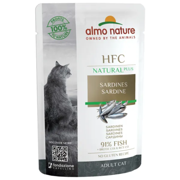 Корм для кошек влажный Almo Nature Natural Plus 4705 0.055 кг/ Сардины photo 1 Корм для кошек влажный Almo Nature Natural Plus 4705 0.055 кг/ Сардины photo 1