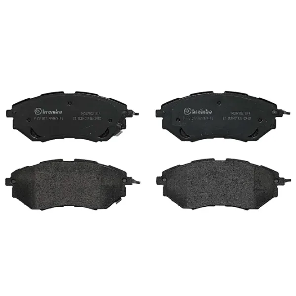 Тормозные колодки Brembo P 78 017 Передние photo 1