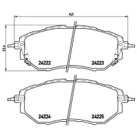Plăcuțe de frână Brembo P 78 017 Față photo 4