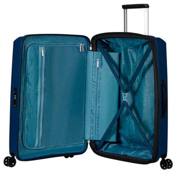 Valiză American Tourister Aerostep Spinner Expandable 66l/ Black Navy photo 5 Valiză American Tourister Aerostep Spinner Expandable 66l/ Black Navy photo 5