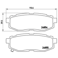 Plăcuțe de frână Brembo P 79 018 Spate photo 4