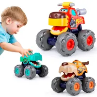 Mașină Hola Toys Monster Trucks Angry Bull 3151A Red photo 7