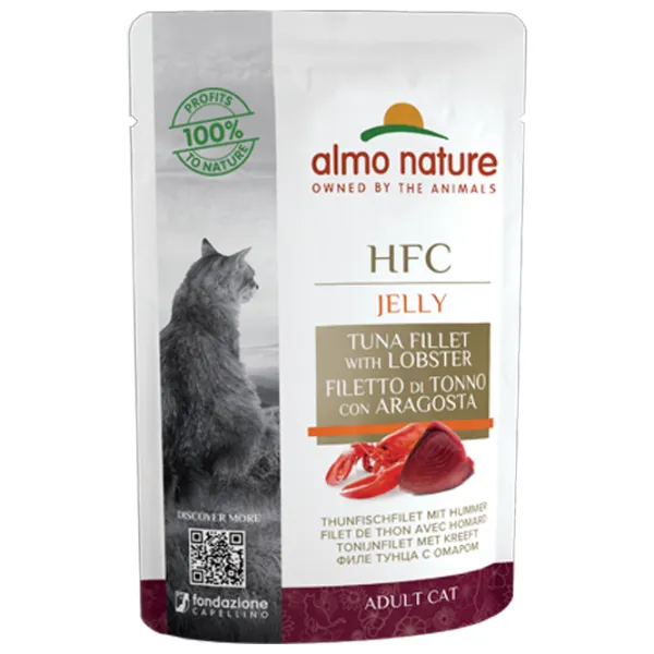 Корм для кошек влажный Almo Nature HFC 5833 0.055 кг/ Тунец, омар photo 1 Корм для кошек влажный Almo Nature HFC 5833 0.055 кг/ Тунец, омар photo 1