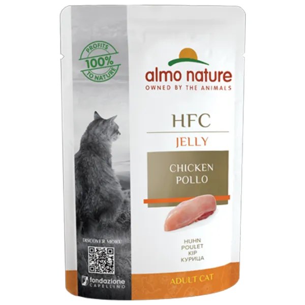 Корм для кошек влажный Almo Nature HFC Jelly 5040 0.055 кг/ Курица photo 1
