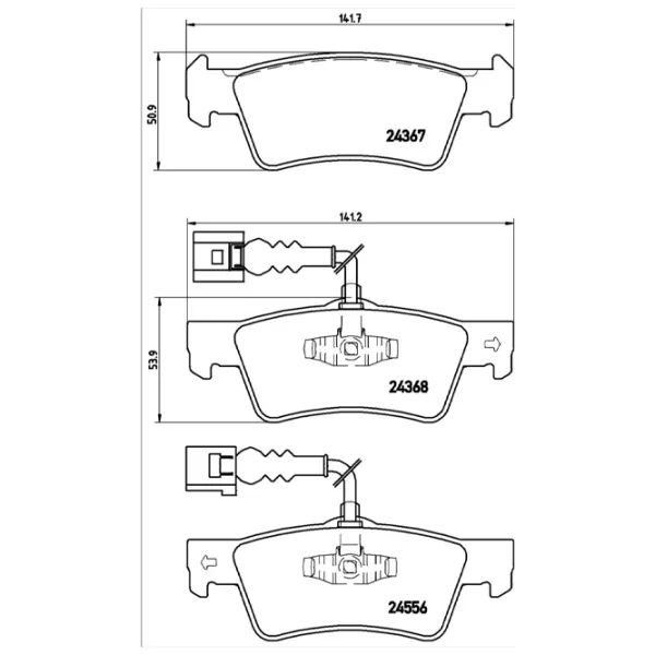 Тормозные колодки Brembo P 85 068 Задние photo 4 Тормозные колодки Brembo P 85 068 Задние photo 4