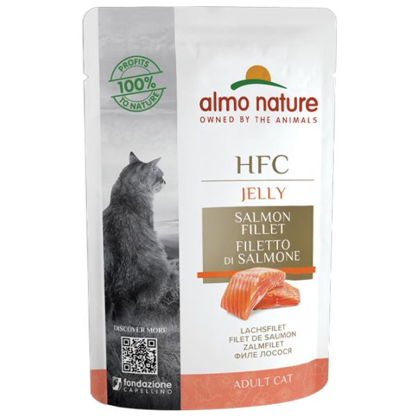 Корм для кошек влажный Almo Nature HFC Jelly 5046 0.055 кг/ Лосось photo 1 Корм для кошек влажный Almo Nature HFC Jelly 5046 0.055 кг/ Лосось photo 1