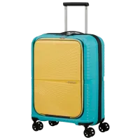 Чемодан American Tourister Airconic Spinner 34л/ Lime Green Синий