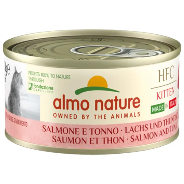 Корм для кошек влажный Almo Nature HFC 5900H 0.07 кг/ Лосось, тунец photo 1 Корм для кошек влажный Almo Nature HFC 5900H 0.07 кг/ Лосось, тунец photo 1