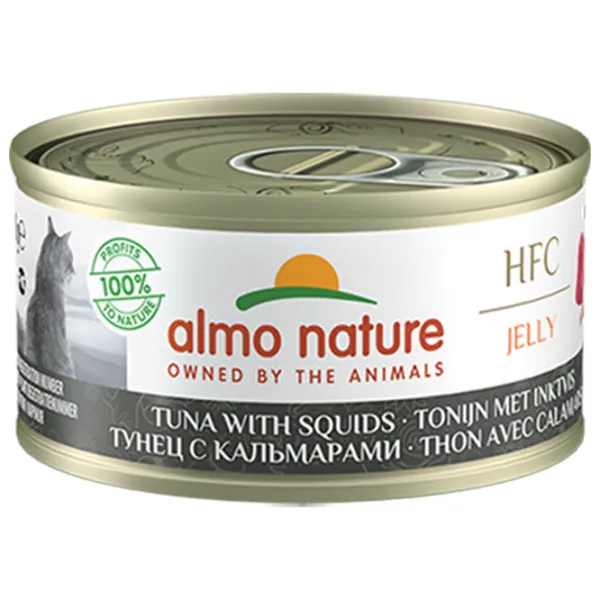 Корм для кошек влажный Almo Nature HFC Jelly 9019H 0.07 кг/ Тунец, кальмары photo 1 Корм для кошек влажный Almo Nature HFC Jelly 9019H 0.07 кг/ Тунец, кальмары photo 1