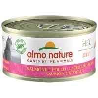 Hrană pentru pisici umedă Almo Nature HFC Jelly 9030H 0.07 kg/ Somon, găină
