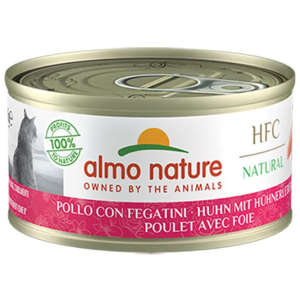 Корм для кошек влажный Almo Nature HFC Natural 9413H 0.07 кг/ Курица, печень photo 1 Корм для кошек влажный Almo Nature HFC Natural 9413H 0.07 кг/ Курица, печень photo 1