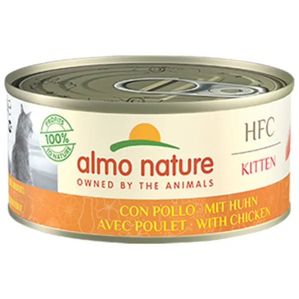 Корм для кошек влажный Almo Nature HFC Complete 5120H 0.15 кг/ Курица photo 1 Корм для кошек влажный Almo Nature HFC Complete 5120H 0.15 кг/ Курица photo 1