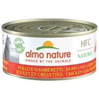 Корм для кошек влажный Almo Nature HFC Natural 5124H 0.15 кг/ Курица, креветки