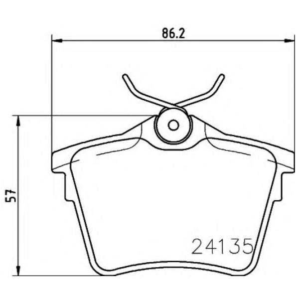 Тормозные колодки Textar 2413501 Задние/ Дисковые photo 2