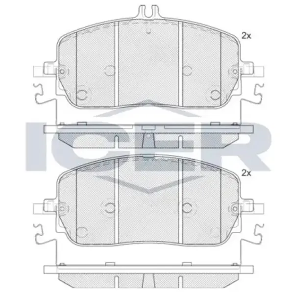 Тормозные колодки Icer 182425 Передние/ Дисковые photo 4