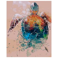 Pictură pe numere BrushMe Broască țestoasă GX30991 50 x 40 cm/ Verticală