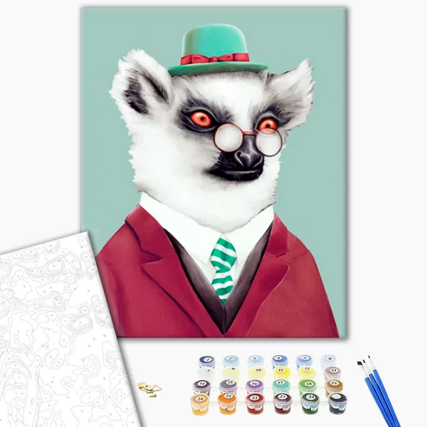 Картина по номерам BrushMe Джентльмен GX9398 50 x 40 см/ Вертикальная photo 2