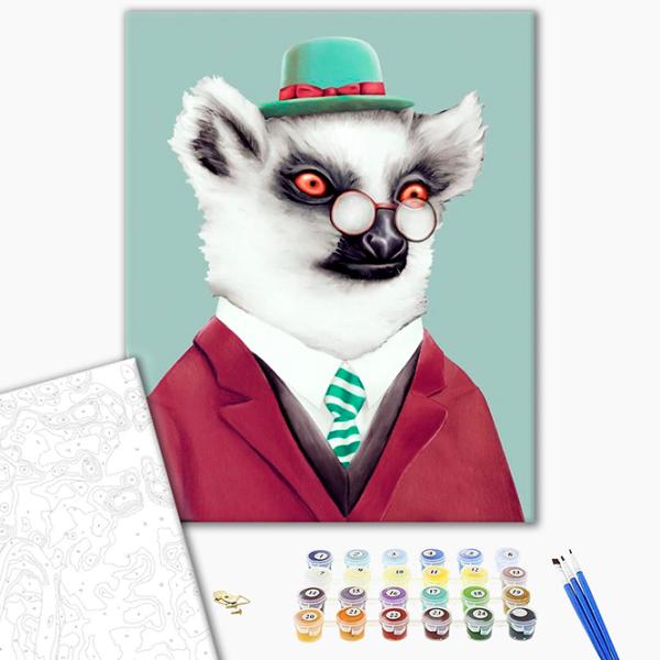 Картина по номерам BrushMe Джентльмен GX9398 50 x 40 см/ Вертикальная photo 2