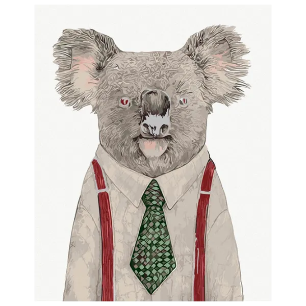 Pictură pe numere BrushMe Mr.Koala GX9401 50 x 40 cm/ Verticală photo 1
