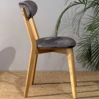 Scaun de bucătărie Mobicasa Soft Natur Stofă/ Gray photo 3