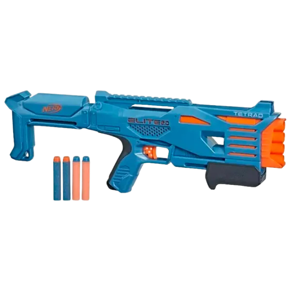 Бластер Hasbro Nerf Elite 2.0 Tetrad F5025 8+/ Стрел/ Blue photo 1