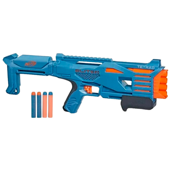 Бластер Hasbro Nerf Elite 2.0 Tetrad F5025 8+/ Стрел/ Blue photo 1