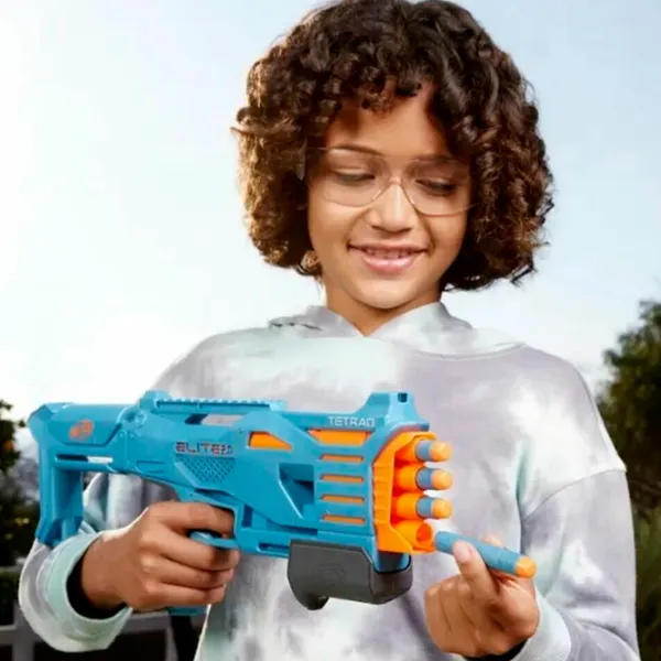 Бластер Hasbro Nerf Elite 2.0 Tetrad F5025 8+/ Стрел/ Blue photo 3
